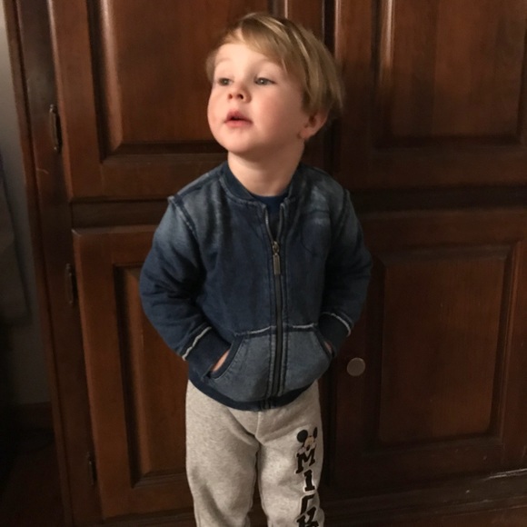 Sarabanda Demin Wash Moto Jacket Sz 24mo - Picture 2 of 7